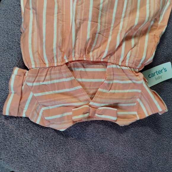 Nwt 18 Months Girls peach-pink white Dress with bloomers - Picture 3 of 8